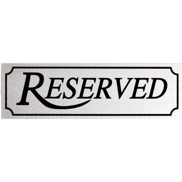 12-Pack Small Metal Reserved Table Signs for Restaurants, Dinner Parties - Picture 6 of 7